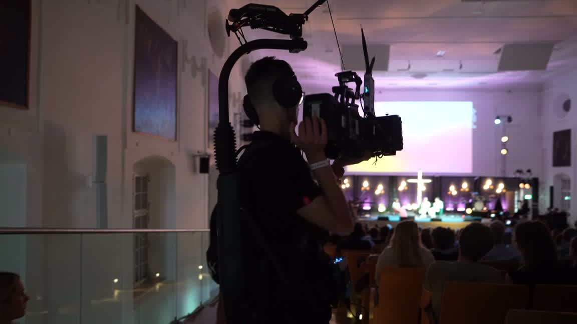 Steadicam-Einsatz im Saal